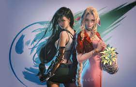 It would ship an additional 200,000 to 400,000 copies according to square enix press releases. Wallpaper Fantasy Game Girls Digital Art Artwork Fantasy Art Final Fantasy Vii Simple Background Tifa Lockhart Fantasy Girl Wlop Aerith Gainsborough Final Fantasy Vii Remake Images For Desktop Section Fantastika Download