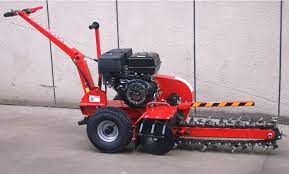New 15hp Gas Powered Walk Behind Trencher Digger 24 Depth 27 Tooth Trenchers Walk Behind Digger
