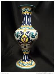 Vase Louis Tissier Faience Tunisienne Debut Xxeme Tunisie Nabel Tunisia Ceramic Poterie Poterie Vase Tunisienne
