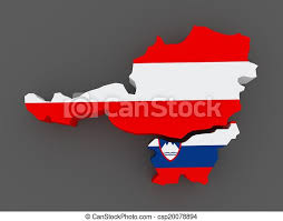 Mapy w dużej rozdzielczości, ciekawostki, zestawienia, opisy, wyznaczanie tras. Slovenia Osterreich Map 3d Canstock