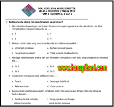 Berikut ini adalah kumpulan file download soal pas / uas kelas 5 sd/mi k13 terbaru tahun ajaran 2019/2020 yang terdiri dari soal tema 1, tema 2, tema 3, tema 4, tema 5, matematika, pjok, dan pendidikan agama islam. Soal Pas Kelas 4 Semester Ganjil Tema 5