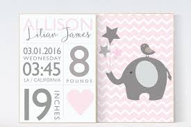 Check spelling or type a new query. Birth Stats Wall Art Elephant Nursery Decor Baby Girl Nursery Decor Pink Nursery Decor Girls Room Wall Art Baby Room Elephant Nursery