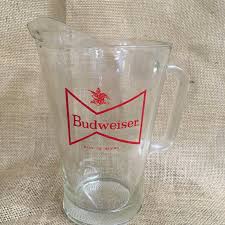 The most common glass beer pitchers material is glass. This Item Is Unavailable Etsy Glass Pitchers Budweiser Vintage Barware