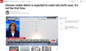 كشفت دار التقويم القطري عن أن الصاروخ الصيني المفقود في الفضاء أصبح على ارتفاع 200كم تقريبا من الأرض. Pthoi2 Yuwsmqm