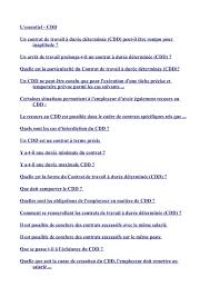 La rupture conventionnelle est un dispositif qui permet de mettre un terme à un contrat de travail. Calameo Contrat A Duree Determinee Cdd
