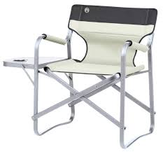 Folding table includes a recessed cup holder 3.5 in. Coleman Deck Chair With Table Comfortable Outdoor Camping Chair With Foldables Side Table And Cup Holder Padded Seat And Back Areas Easy To Transport Khaki Buy Online In Paraguay At Desertcart Com Py Productid