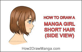 How to draw long, straight hair. How To Draw A Manga Girl With Short Hair Side View Step By Step Pictures How 2 Draw Manga