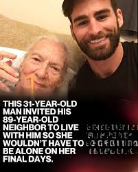 Man invites elderly neighbor to live with him after leukemia diagnosis