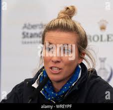 Auchterarder, Scotland, UK. 10 September 2019. Day one of the Junior  Solheim Cup 2019 at the Centenary Course at Gleneagles. Tuesday Morning  Foursomes. Pictured Lilas Pinthier (l) and Paula Schulz-Hanssen of Europe