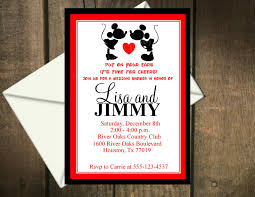 Pin By Kay Austen On Shower Mickey And Minnie Wedding Mickey Mouse Wedding Wedding Shower Invitations
