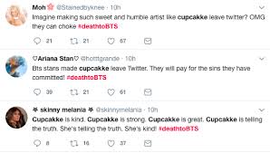 While this initially made jungkook . Western Fans Trend Deathtobts After Cupcakke Leaves Twitter