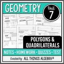 Read and annotate the unit summary. Polygons And Quadrilaterals Geometry Curriculum Unit 7 Distance Learning