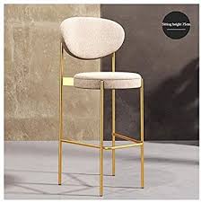 Amazon Com Qqxx Aglzwy Bar Stools Counter Stool Multifunction Backrest Chairs Nordic Iron Art 4 Colors 2 Sizes Color B In 2020 Iron Art Counter Stools Bar Stools