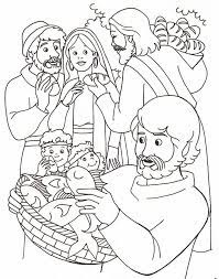 • let kids color their way through the story of jesus feeds 5,000. Coloring Pages Jesus Feeds The 5000 Coloring Home