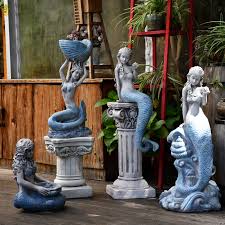 Check spelling or type a new query. Estatuas De Decoracion De Sirena De Cemento Para Jardin Al Aire Libre Figuras Creativas De Comestibles De Granja Artesanias Para Paisaje De Patio Accesorios Figuras Y Miniaturas Aliexpress