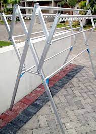 Cooger rak jemuran baju dan handuk lipat untuk balkon: Jemuran Harmonika Lipat Hanger 180 Cm Almini Lain Lain 809956948