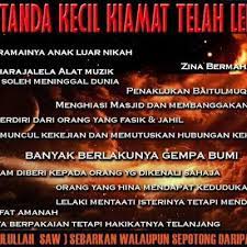 Check spelling or type a new query. Astagfirullah Tanda Tanda Kiamat Kecil Sesuai Yang Disabdakan Nabi Telah Lengkap