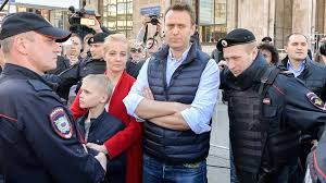 He was immediately detained on his arrival in moscow. Moscow Police Keeps Opposition Leader Navalny Away From Rally