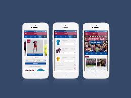 With the brand new app you can get everything you need on your phone or tablet. Fc Barcelona App Free Psd Template Psd Repo