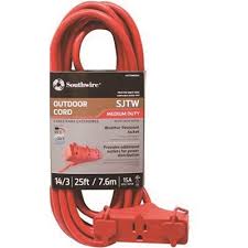 Choose from contactless same day delivery, drive up and more. Southwire Part 4217sw8804 Southwire 25 Ft 14 3 Outdoor Triple Outlet Sjtw Extension Cord Red Extension Cords Home Depot Pro