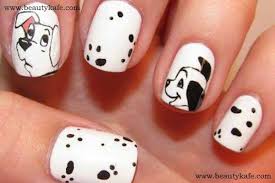 Uñas decoradas de dibujos animados disney. Animal Print Nail Designs Beautykafe Nail Art Disney Dog Nail Art Disney Nails
