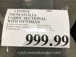 View listing photos, review sales history, and use our detailed real estate filters to find the perfect place. Thomasville Fabric Sectional With Ottoman Costco Weekender