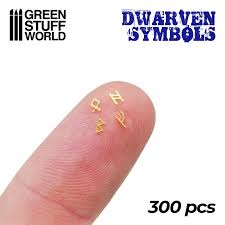 From the depths of their cavern fortress, the dwarves have returned to reclaim their position of honour in taborea. Gsw Etched Brass Dwarven Runes Symbols Miniature Heroes