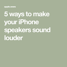 How to make the iphone ringtone louder? 5 Ways To Make Your Iphone Speakers Sound Louder Cnet Iphone Speaker Music Speakers How To Make