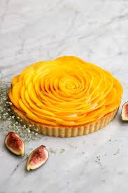 Mango Rose Tart With Creme Chantilly Mango Tart Sweets Recipes Sweet Tarts