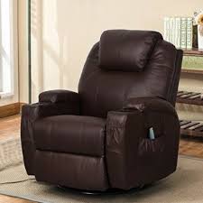 Brown Leather Rocker Recliner Arm Chair Chairs Recliners W Storage Cup Holder For Sale Online Ebay Recliner Chair Best Recliner Chair Recliner