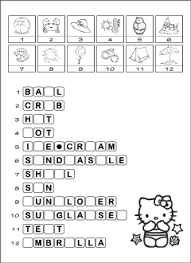 Summer Vocabulary For Kids Learning English Printable Resources