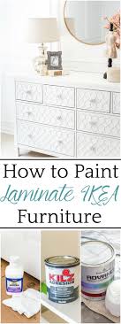 The Trick To Paint Laminate Ikea Furniture Ikea Furniture Laminate Furniture Painting Laminate Furniture