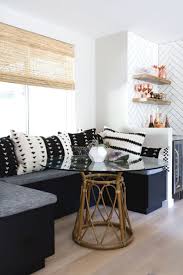 Everyones' favorite place to gather. Modern Dining Banquette With Bohemian Details Landgathome Blog Mst