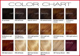 prototypic colour shades for hair chart hair color shades