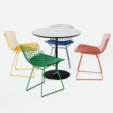 The knoll logo is stamped into the base of the chair. Knoll Bertoia Side Chair And Arper Dizzy Table 3d Model Max Obj Fbx