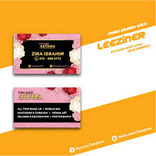 Beauty Business Card Beauty Business Cards Beauty Business Mobile Spa