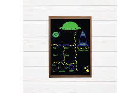 Space Milestone Chalkboard Board Svg Baby Milestone Svg By Kayrativedigital Thehungryjpeg Com