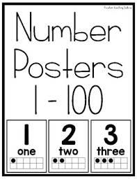 numbers poster 1 100 by creative teaching sisters tpt