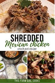 Slow Cooker Mexican Shredded Chicken Is An Easy And Healthy Crockpot Recipe Use The Chicken Healthy Crockpot Healthy Crockpot Recipes Shredded Chicken Recipes