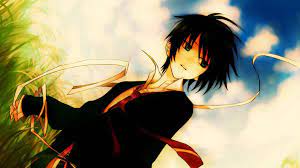 A mousse can be used to spike it up to. Anime Boy With Black Hair Wallpapers Top Free Anime Boy With Black Hair Backgrounds Wallpaperaccess