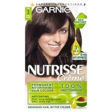 Garnier Nutrisse Permanent Hair Dye Darkest Brown 3 Hair Color Permanent Hair Color Nourishing Hair