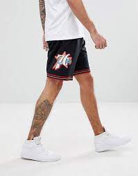 Philadelphia 76ers retro shorts with sixers emblem. Mitchell Ness Nb Philadelphia 76ers Swingman Shorts Asos