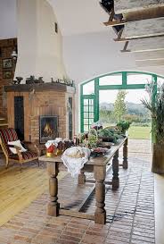 3 The Way The Three Floors Work In Harmony Mexican Farmhouse Hacienda Style Houses In Poland Rustic House