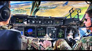 The system provides a warning to the crew via the cockpit indicator unit of the presence and direction of the missile threat. Us Air Force C 17 Epic Tactical Takeoff Descent And Landing Cockpit View Youtube