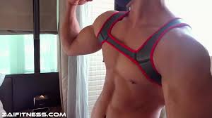 Ripped Korean hunks striptease and hook up