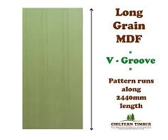 This section applies to moisture resistant (mr) medium density fibreboard (mdf) with a density range of about 650 to 850 kg/m³. V Grooved Profile Mdf Long Groove Wall Paneling 2440 X 1220 X 9mm Chiltern Timber