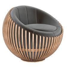 Kick your feet up as you relax and unwind with this chaise lounge chair, perfect for sprucing up an unused corner or rounding out your living room layout. 3d Attractive Round Chair On Low Revolving Base Armchair