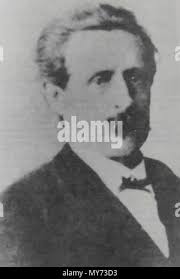 Español: Intendente de La Plata, Abel Blas Roman, durante el año del  centenario de la fundación (1982) . 1982. Fray Mocho 24 Abel Blas Roman  Stock Photo