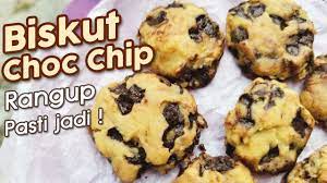 Saya pukul adunan guna mixer je. Biskut Choc Chip Rangup Dan Sedap Pasti Jadi Youtube
