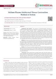 Helium Plasma Subdermal Tissue Contraction Method of Action